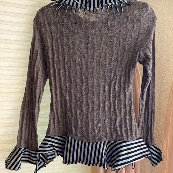 Zee-ba Zba Knit Funky Avant-garde Top - Picture 5 of 5